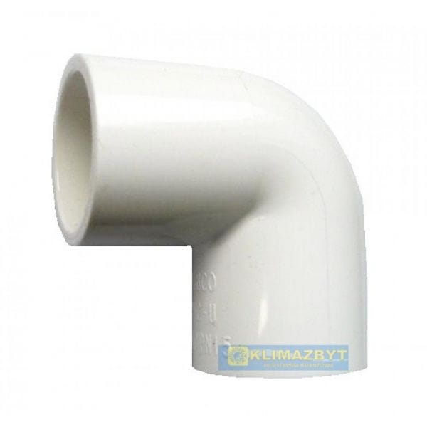 PVC kolano 90 st dwumufowe