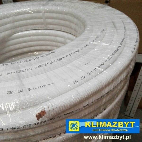Rura miedziana 1/4' 50m w otulinie