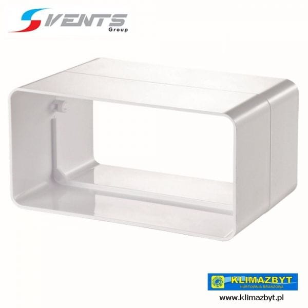 Łącznik kanałów płaskich PVC 122x60 mm