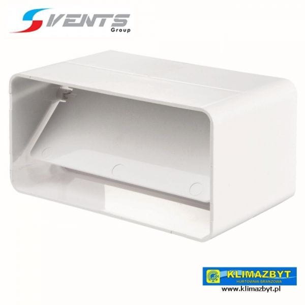 Łącznik kanałów płaskich PVC 122x60 mm z zaworem