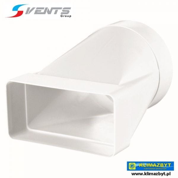 Łącznik przekrojów zmiennych w jednej płaszczyźnie bocznej PVC 122x60 mm
