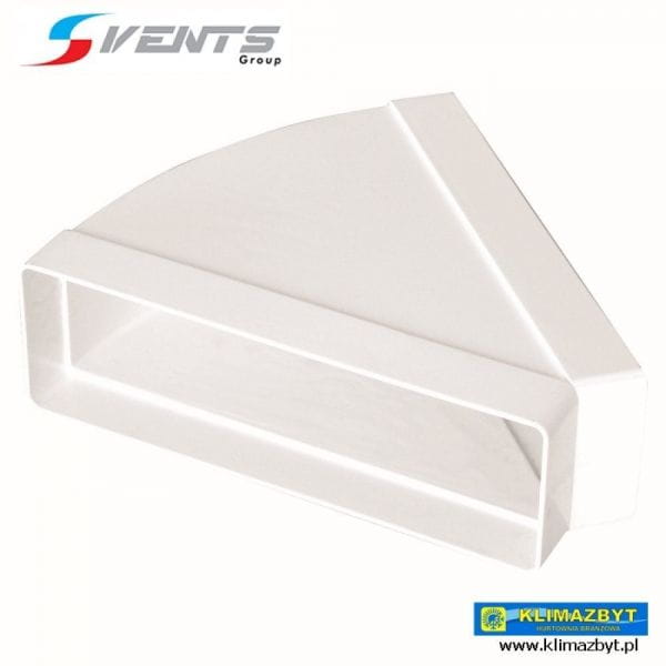 Kolano poziome 45 st PVC
