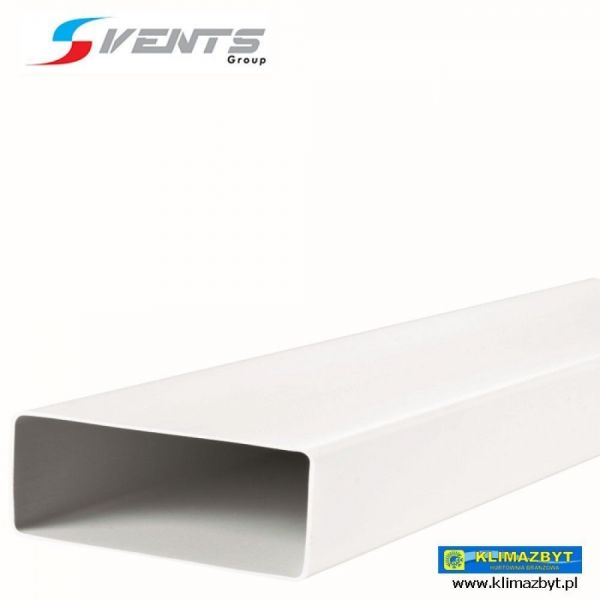 Kanał płaski PVC 204x60 mm L-1,0 m